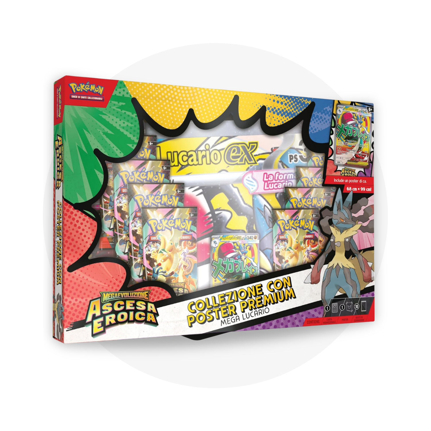 Megaevoluzione: Ascesa Eroica - Collezione con Poster Premium Mega Lucario