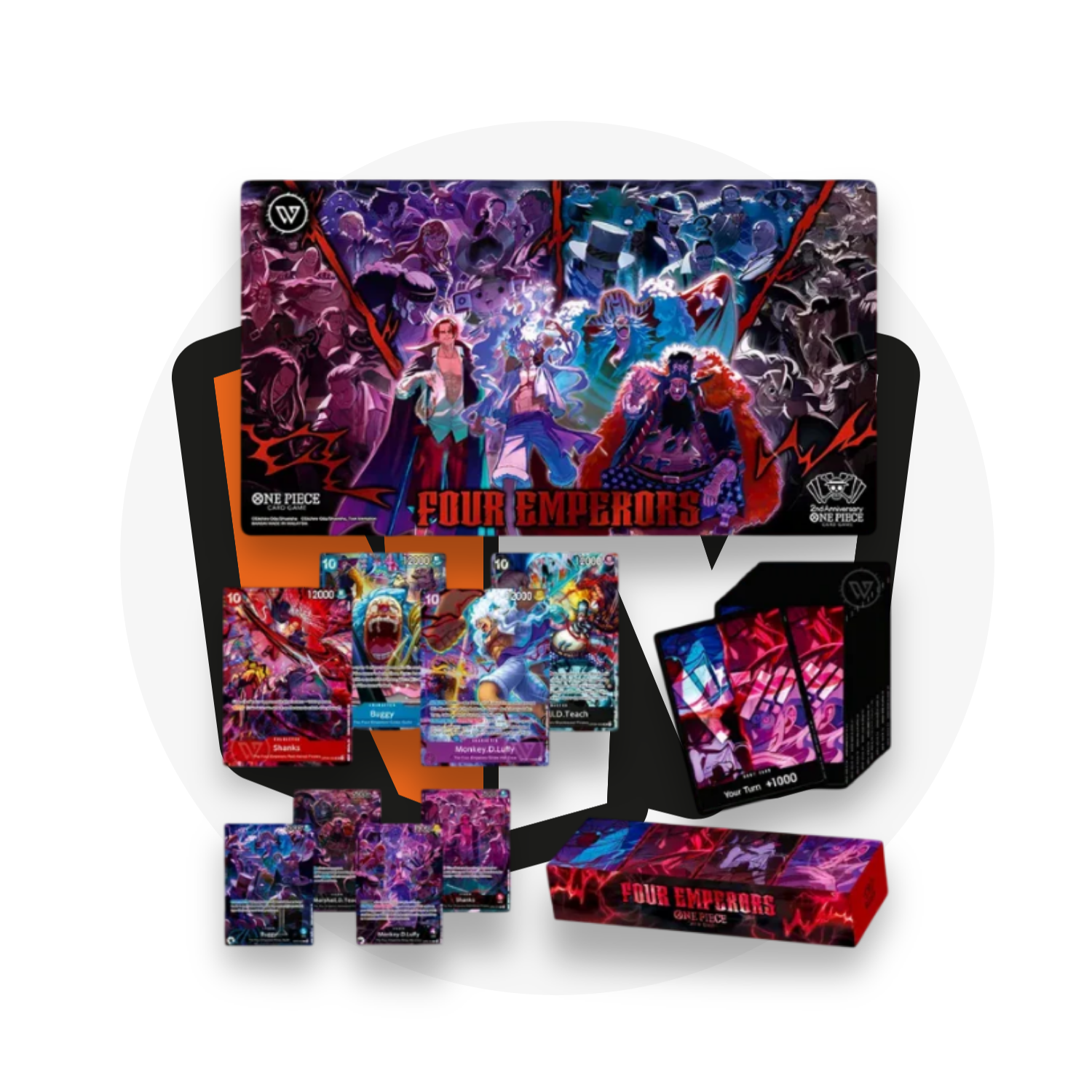 One Piece Card Game - Set 2° Anniversary 4 Emperors (English Version)