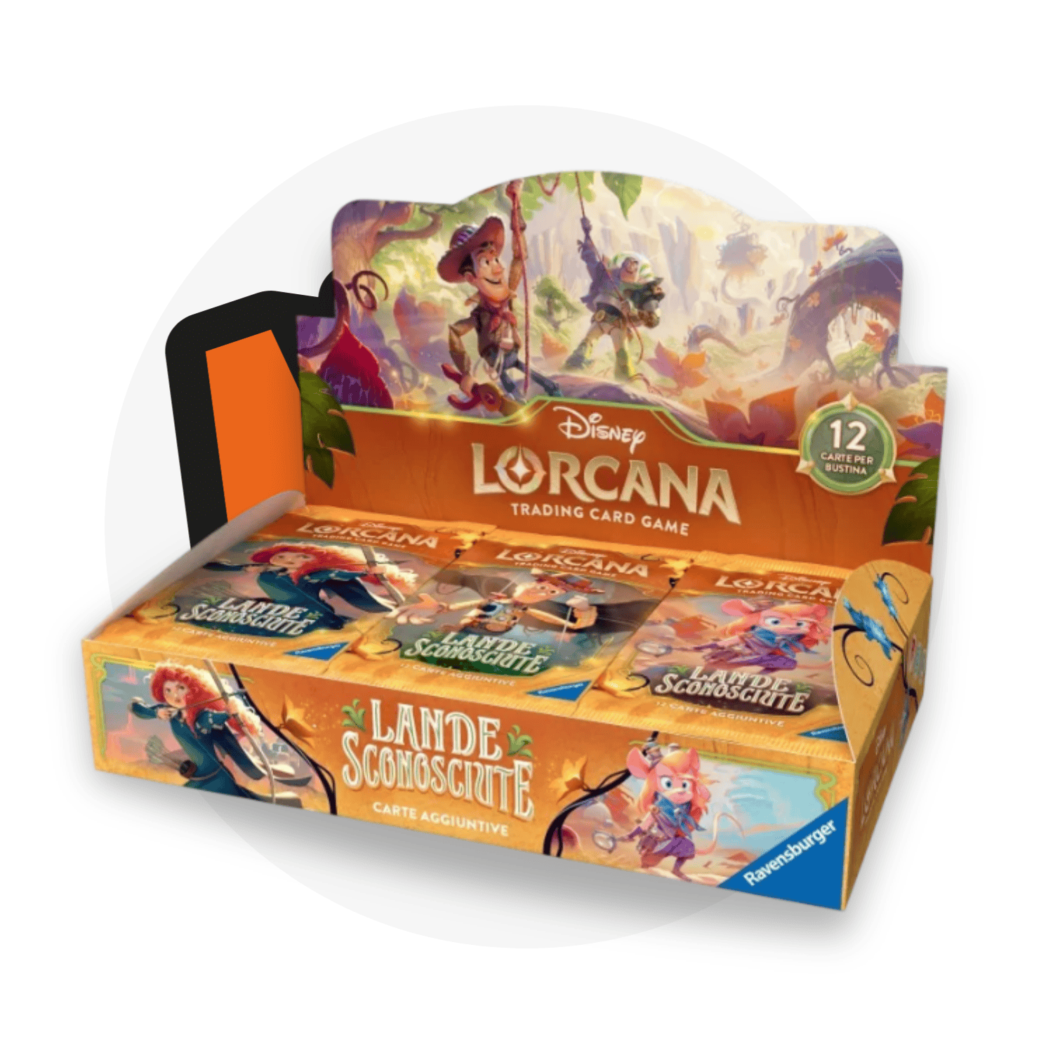 Disney Lorcana Booster Box Lande Sconosciute - Display da 24 Buste