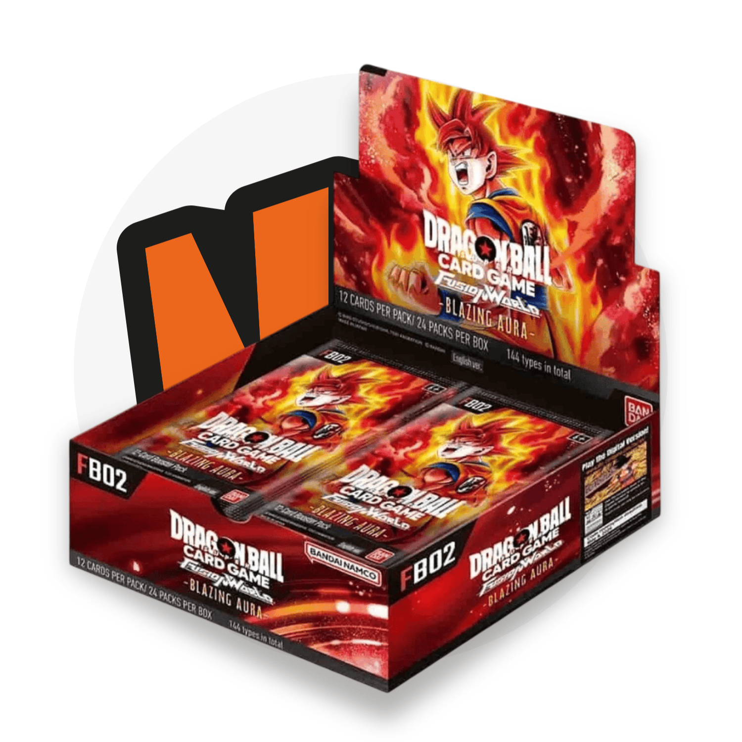 Dragon Ball Super Card Game Booster Box Blazing Aura FB02 - Display da 24 Buste