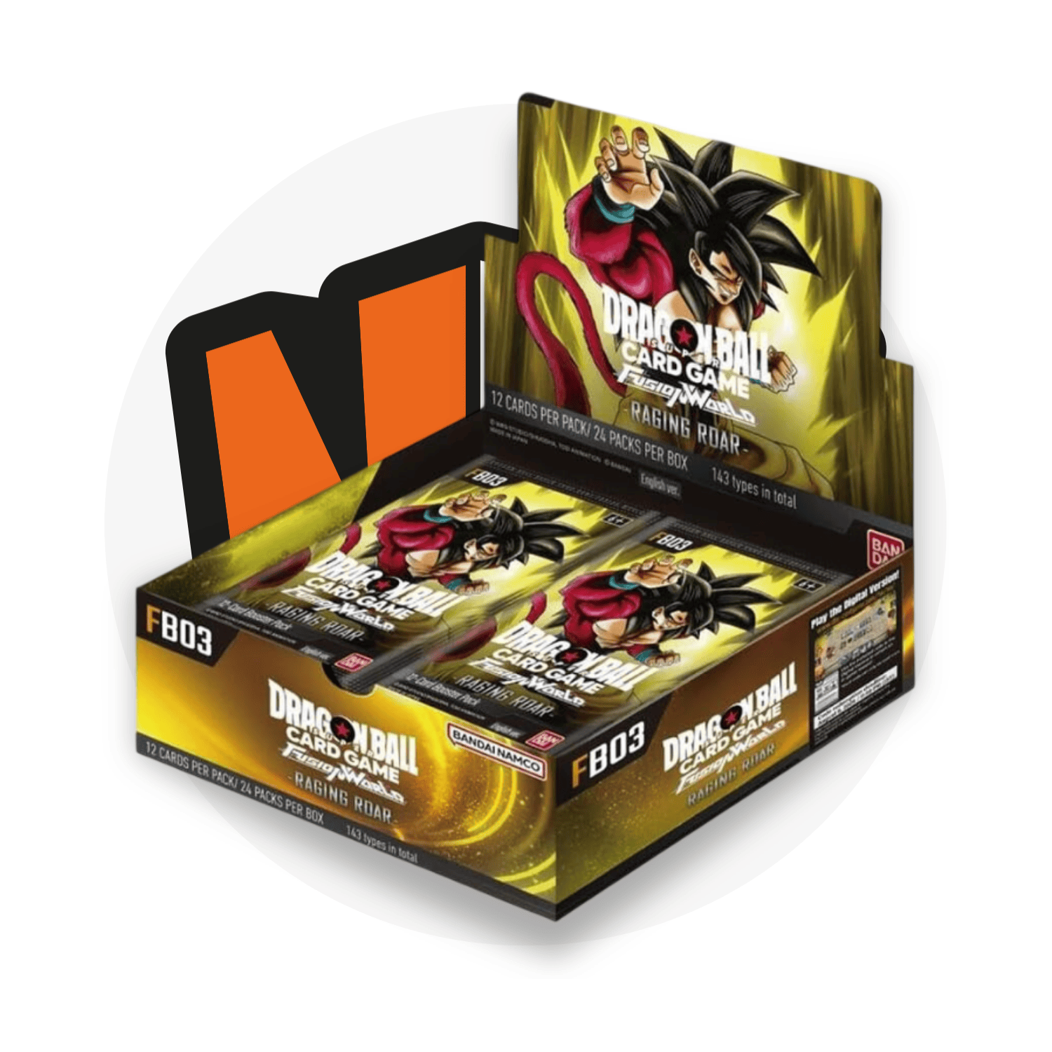Dragon Ball Super Card Game Booster Box Raging Roar FB03 - Display da 24 Buste