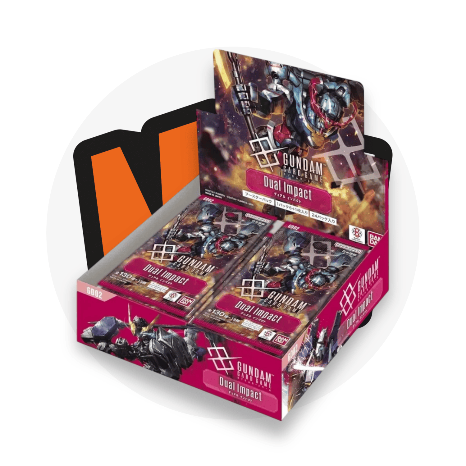 Gundam Card Game Booster Box Dual Impact GD02 - Display da 24 Buste