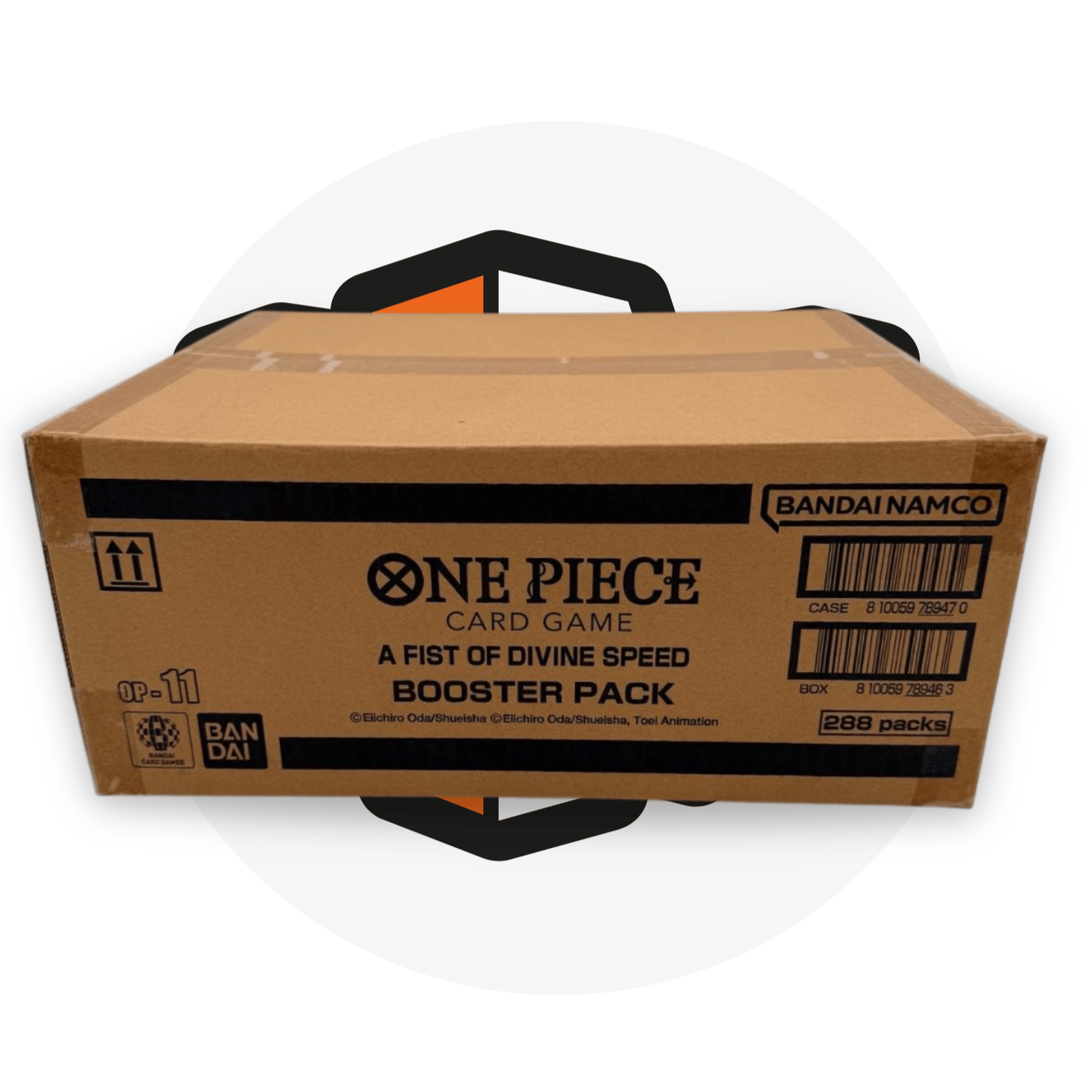 One Piece Card Game Booster Box OP11 A Fist of Divine Speed - Case Sealed da 12 Display