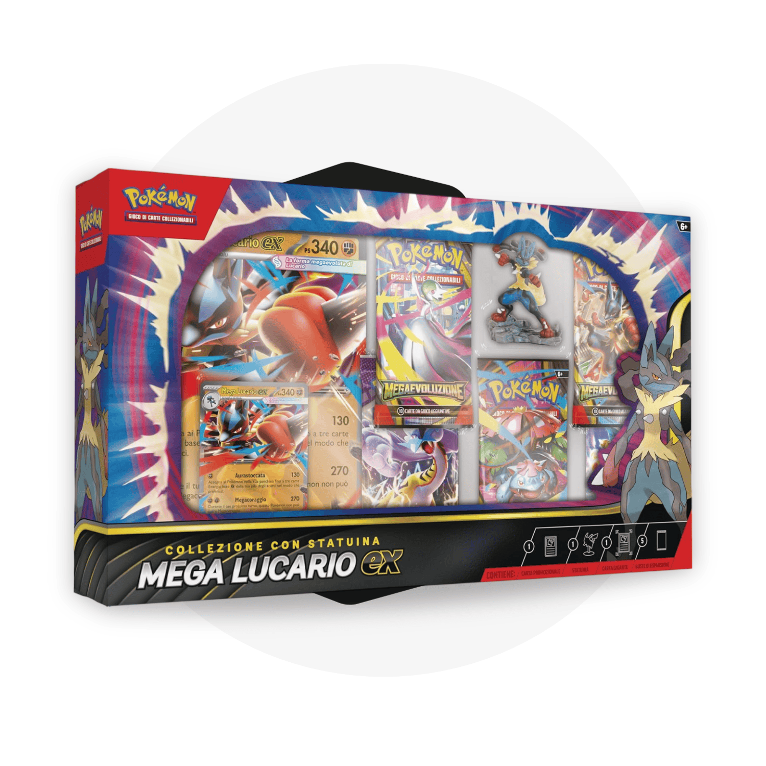Pokémon Collezione Speciale Collezione con Statuina - Mega Lucario Ex