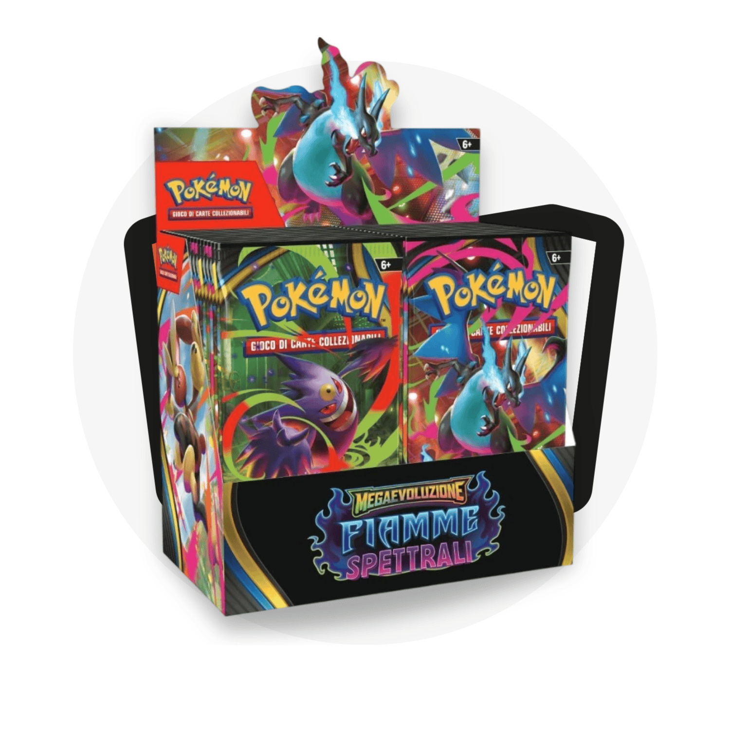 Pokémon Trading Card Game Booster Box Megaevoluzione: Fiamme Spettrali - Display da 36 Buste