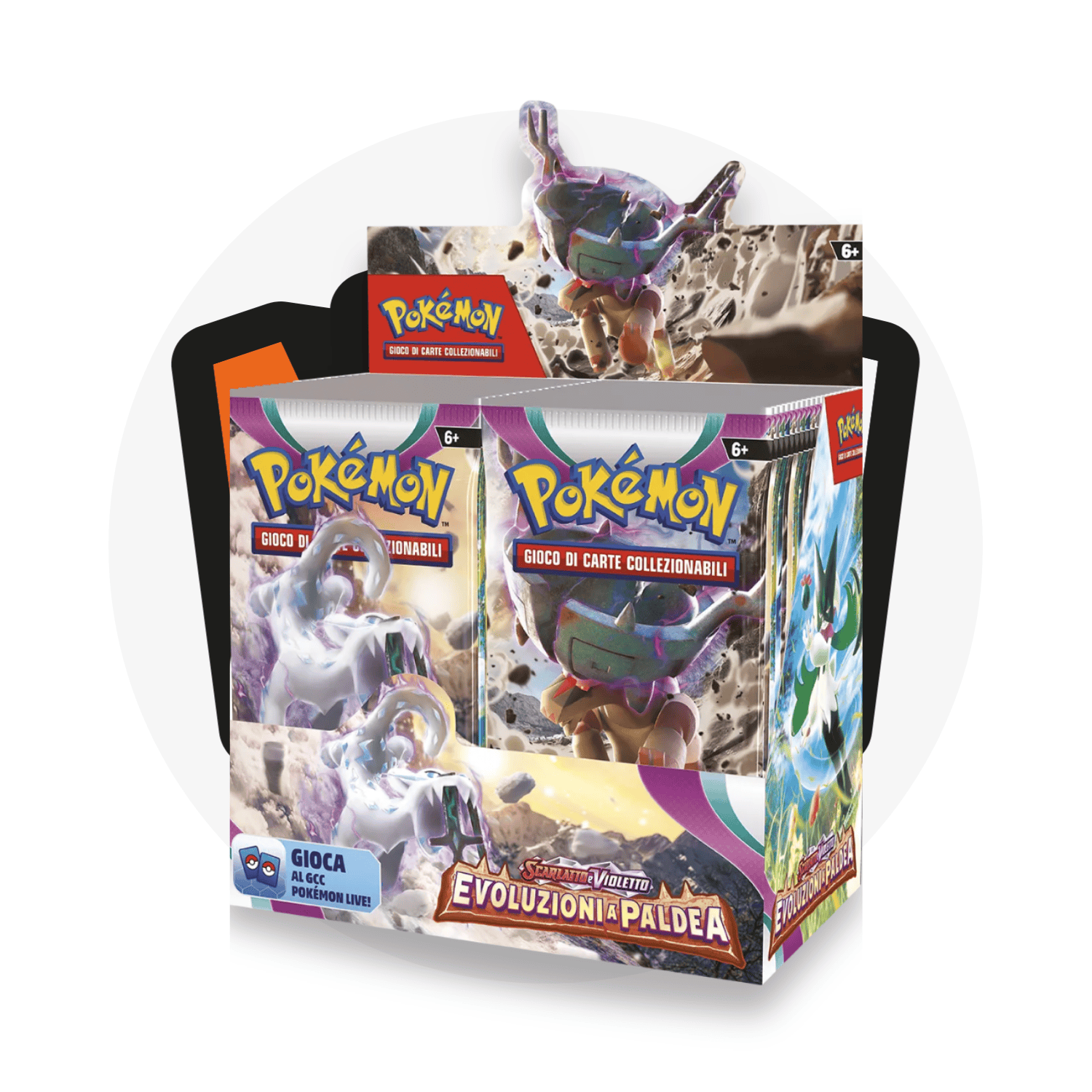 Pokémon Trading Card Game Booster Box Scarlatto e Violetto: Evoluzioni a Paldea - Display da 36 Buste