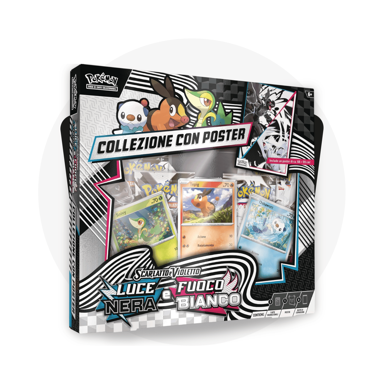 Pokémon Trading Card Game Collezione Speciale Scarlatto e Violetto: Collezione con Poster - Luce Nera e Fuoco Bianco