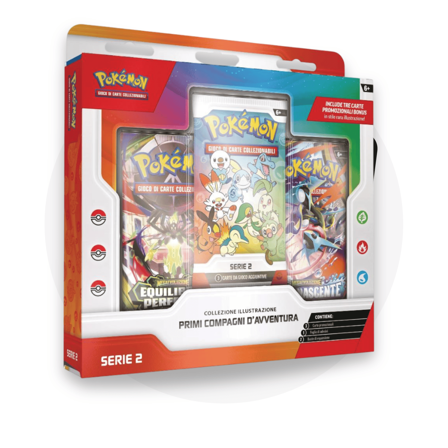 Pokémon Trading Card Game Preorder Collezione: Illustrazione Primi Compagni d'Avventura - Serie 2