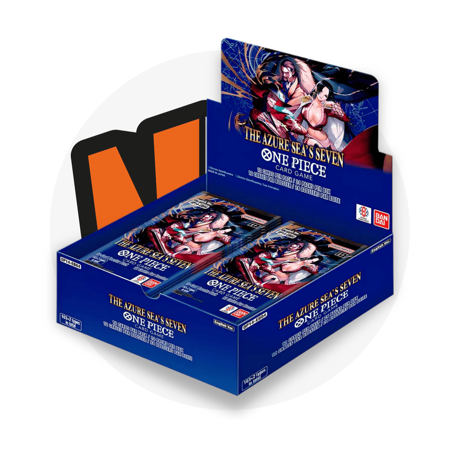 One Piece Card Game Booster Box OP14 The Azure Sea's Seven - Display da 24 Buste