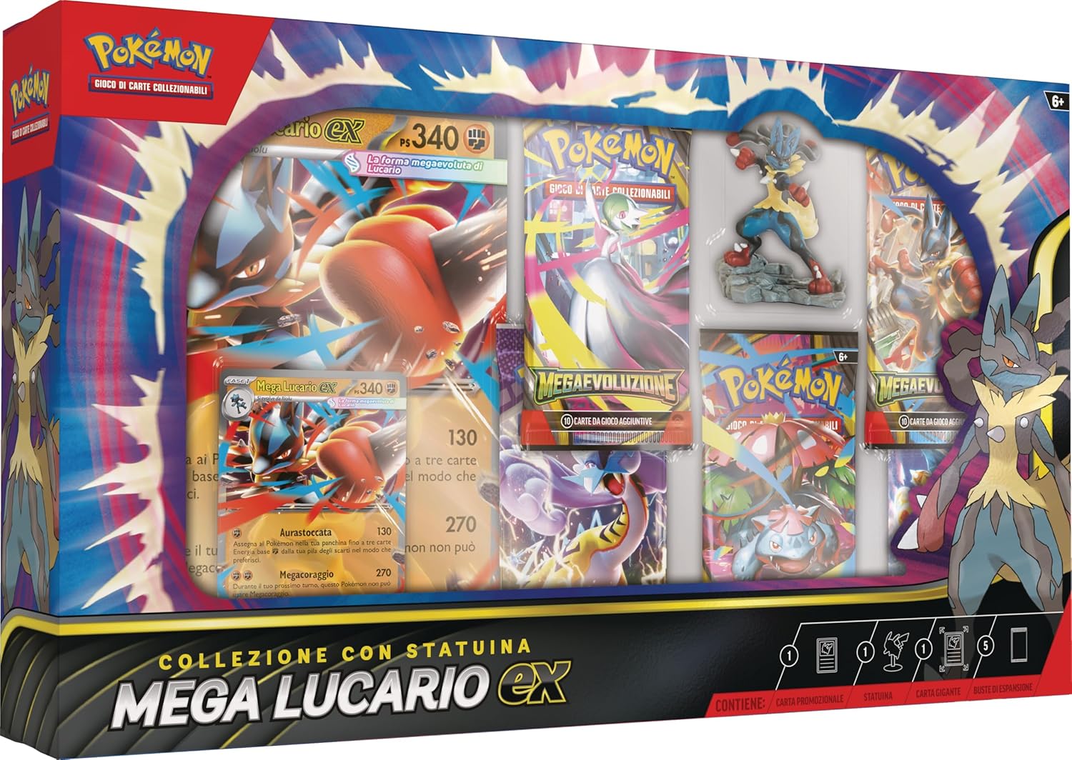 Pokémon Collezione Speciale Collezione con statuina - Mega Lucario ex